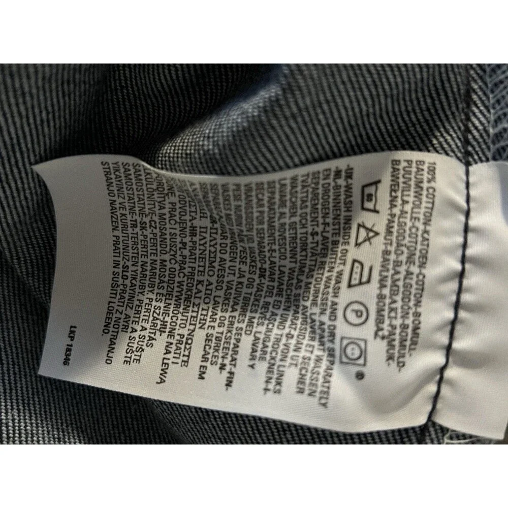 Levi's 501 Jeans Men's 36x34 Button Fly Straight Dark Wash Denim Classic